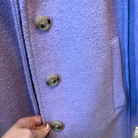 J. Crew size 2 Lavender Boiled Wool Blend Topcoat - Picture 5 of 10
